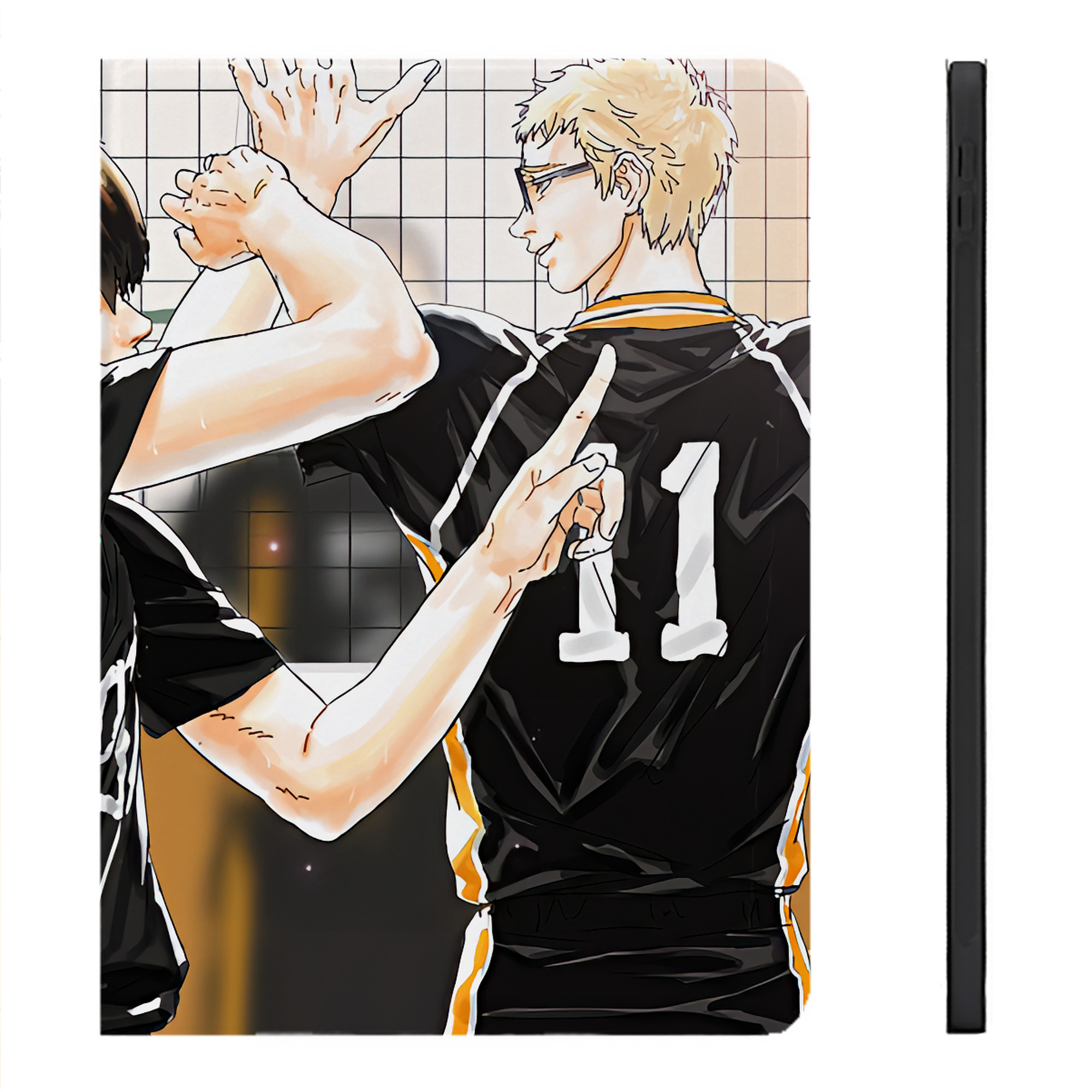 （画像用） ハイキュー!! Haikyu!! IPadケース ペンホルダー付き ブックスタイルデザイン